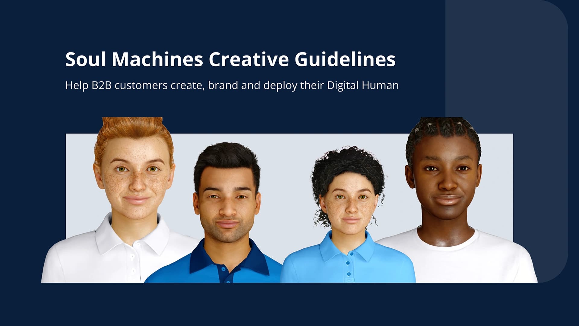 Soul Machines Creative Guidelines — helping B2B customers create, brand and deploy their Digital Human